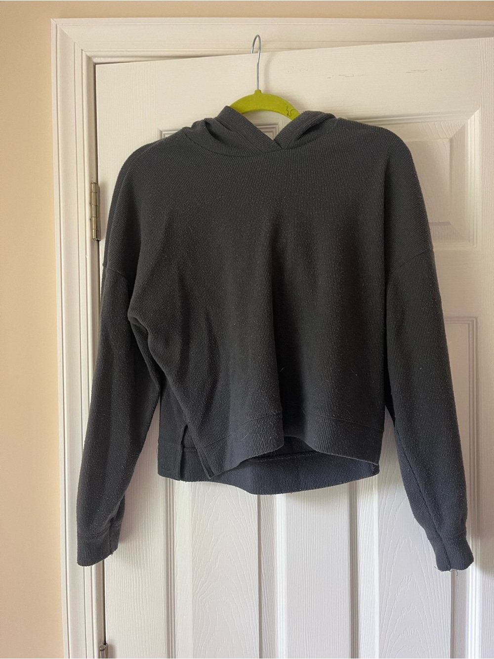 Abercrombie & Fitch Charcoal Hooded Pullover Sweatshirt